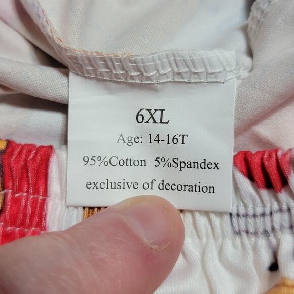 Happy Fast Food Girls White Pants w/ Bell Bottoms - Size 6XL (Ages 14-16) - Picture 5 of 6